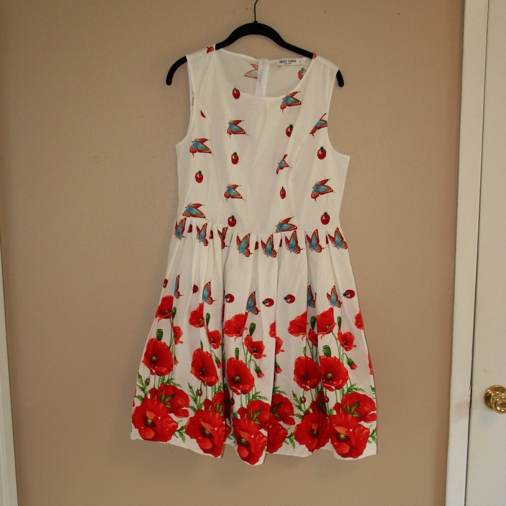 Grace Karin Retro A-Line Swing Dress size XL